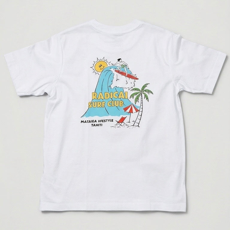 T-Shirt Adulte - Radical Surf Club (Blanc)