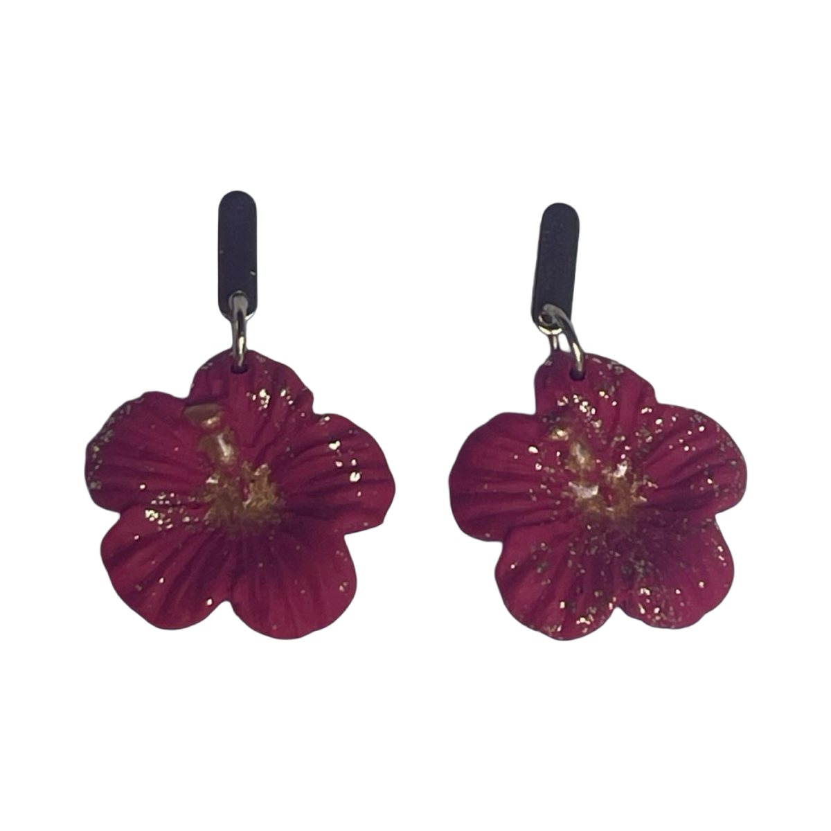 Collection St Valentin - Pendante Baby Hibiscus Rouge