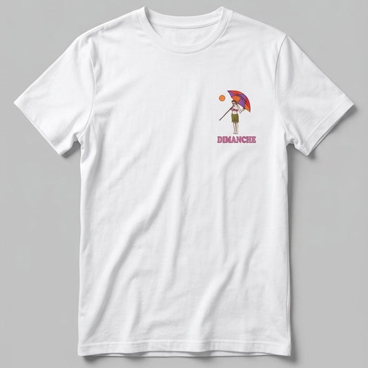 T-Shirt Adulte - Dimanche (Blanc)