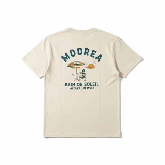 T-Shirt Adulte - Moorea/Bain de soleil (Vert Kaki)