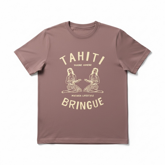 T-Shirt Adulte - Tahiti Bringue (Marron)