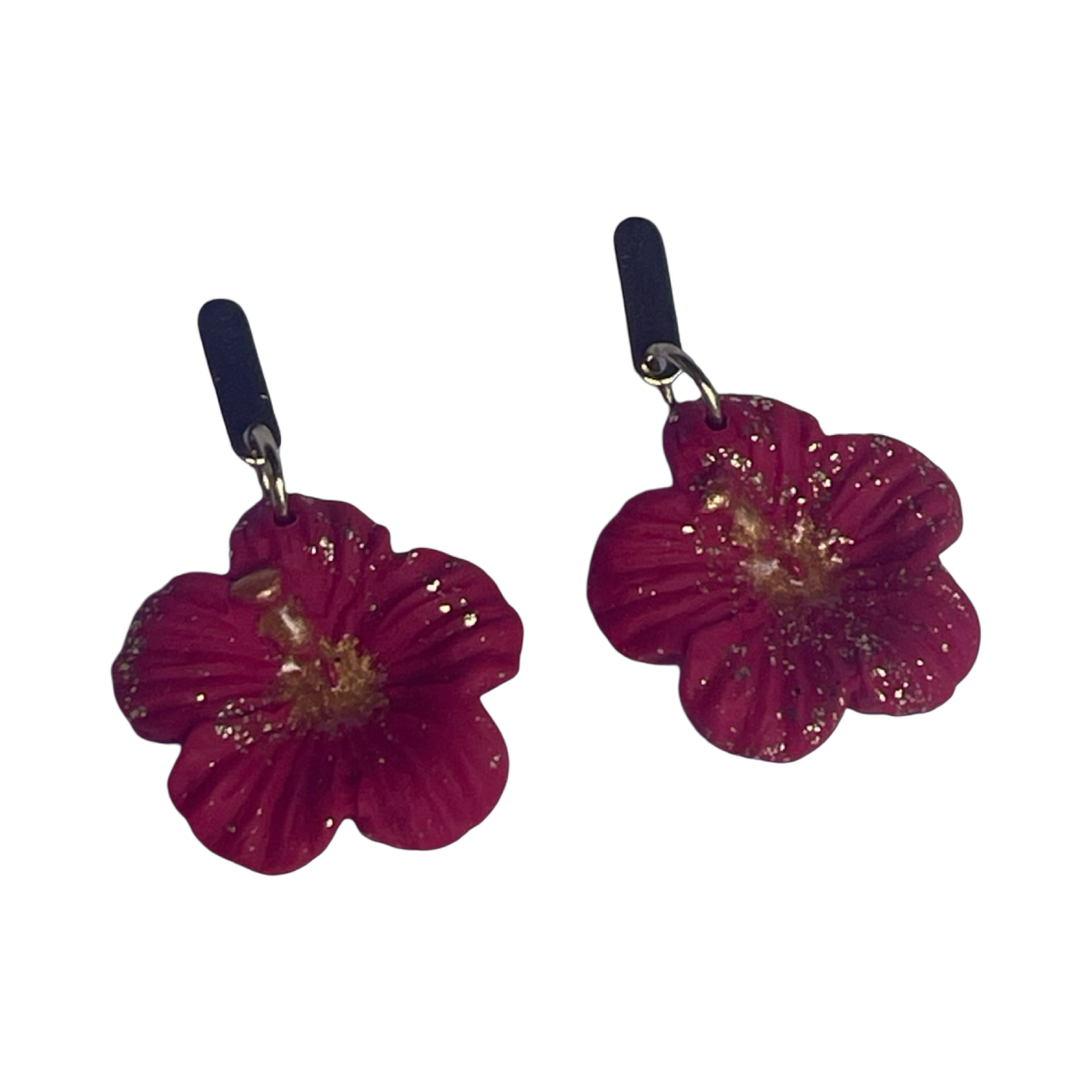 Collection St Valentin - Pendante Baby Hibiscus Rouge
