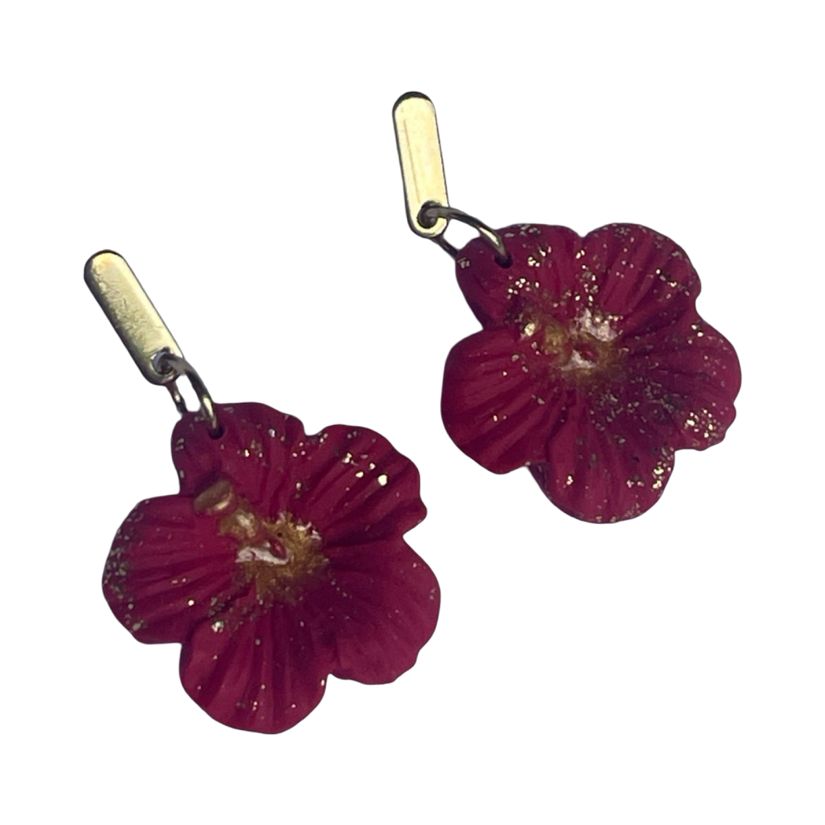 Collection St Valentin - Pendante Baby Hibiscus Rouge